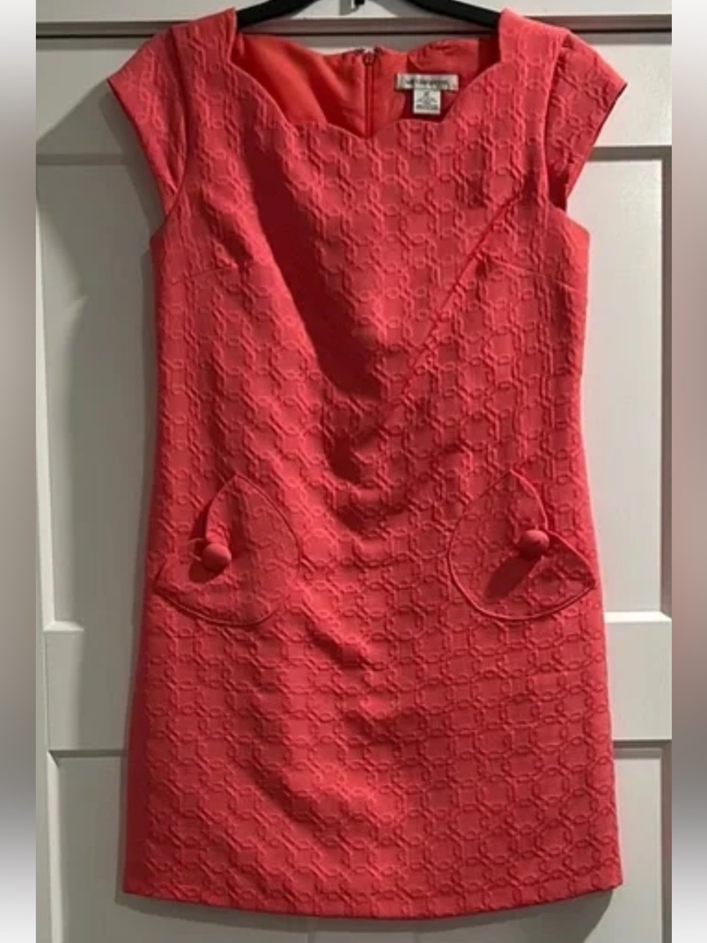 Liz Claiborne coral color sheath dress